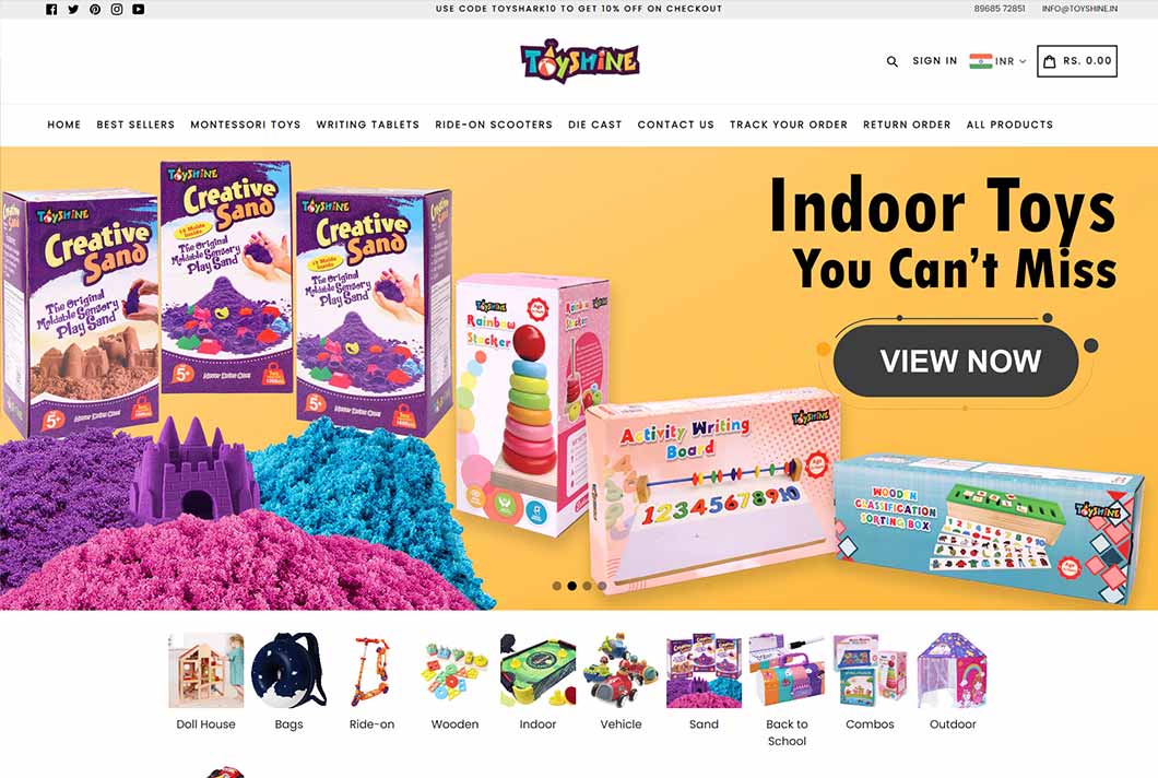 Toyshine Website